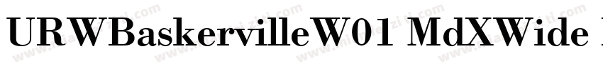 URWBaskervilleW01 MdXWide Regular字体转换